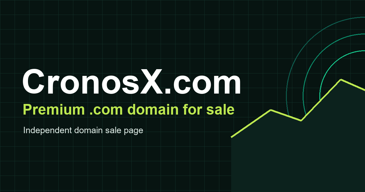 CronosX.com premium brandable domain for sale